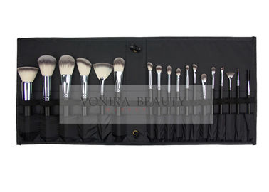 Professional Synthetic Makeup Brushes Kit 18pcs With Black Roll Bag