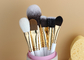 Vonira Artisan Studio 16pcs Makeup Brushes Kit With Gold Copper Ferrule Wooden Handles