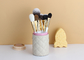 Vonira Artisan Studio 16pcs Makeup Brushes Kit With Gold Copper Ferrule Wooden Handles