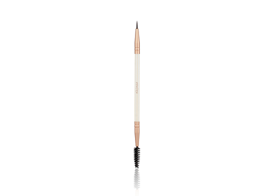 فونيرا الجمال المزدوج Eyeliner ماسكارا مكياج فرشاة مزدوجة نهاية مع الألومنيوم Ferrule بيرش المقبض الخشبي